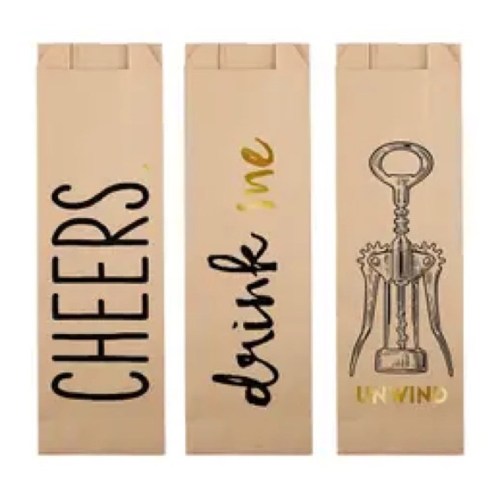 Wine gift bags.